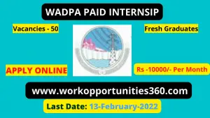 WAPDA Latest Paid Internships Programme 2022