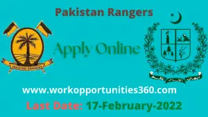 Pakistan Rangers Latest Jobs 2022 Submit Application Form