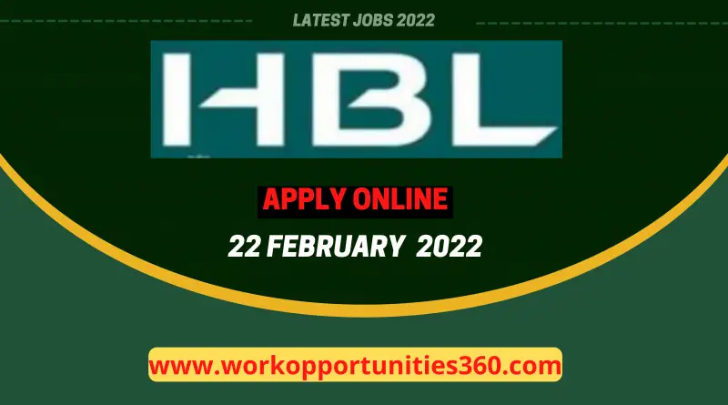 Habib Bank Limited HBL Latest Jobs In Sialkot 2022 Apply Online