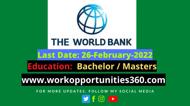 World Bank Funded Project Latest Jobs In Karachi 2022
