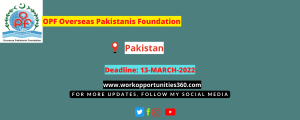 OPF Overseas Pakistanis Foundation New Jobs 2022