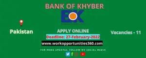 Bank Of Khyber BOK Latest Jobs In Pakistan 2022