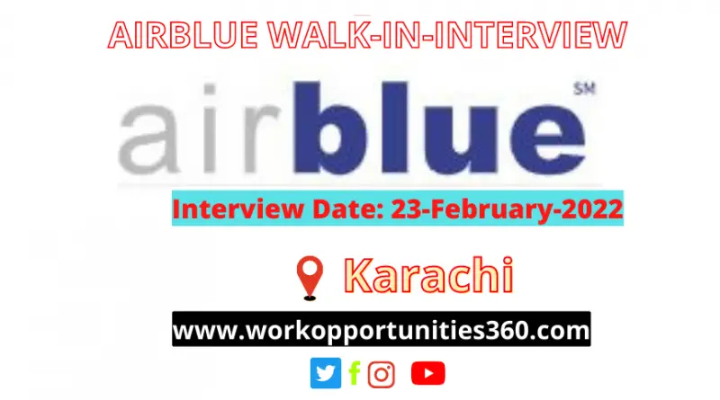 Airblue Latest Jobs In Karachi 2022