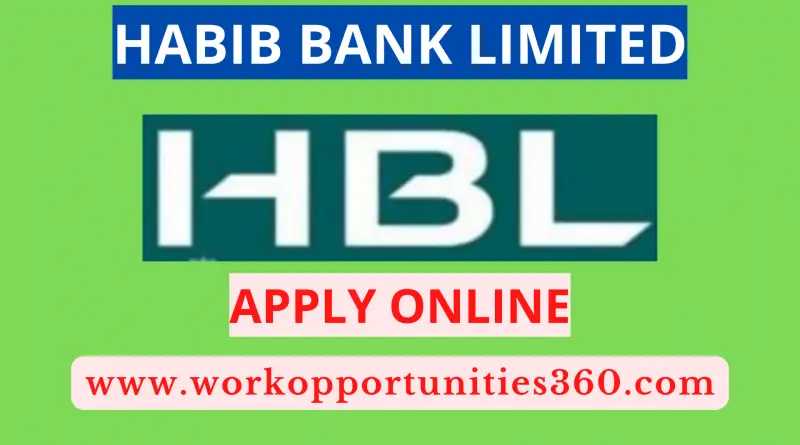 Habib Bank Limited Jobs In Karachi 2022 | Apply Online