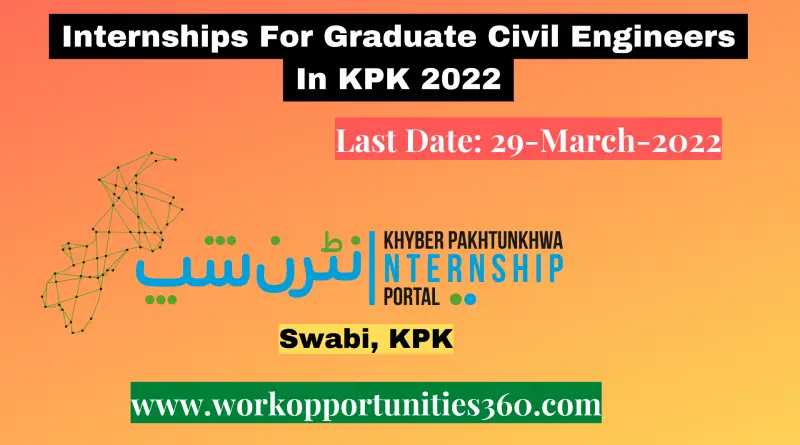 Internships For Graduate Civil Engineers In KPK 2022