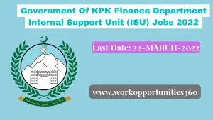 Government Of KPK Finance Department Internal Support Unit (ISU) Jobs 2022