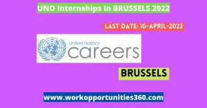 UNO Internships In BRUSSELS 2022