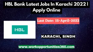 HBL Bank Latest Jobs In Karachi 2022 | Apply Online