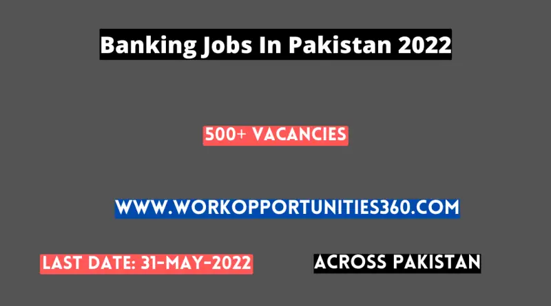 Banking Jobs In Pakistan 2022