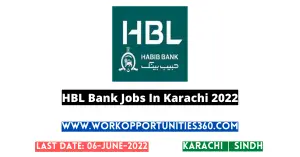 HBL Bank Jobs In Karachi 2022