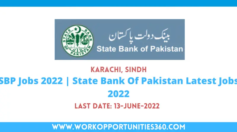 SBP Jobs 2022 | State Bank Of Pakistan Latest Jobs 2022