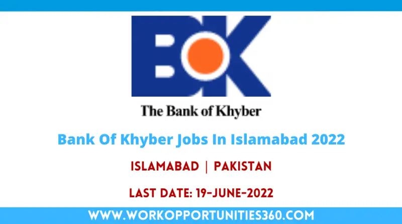 Bank Of Khyber Jobs In Islamabad 2022