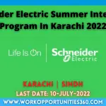 Schneider Electric Summer Internship Program In Karachi 2022