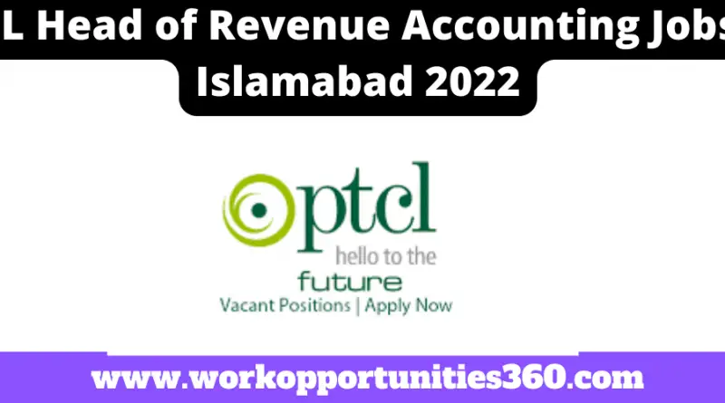 PTCL Head of Revenue Accounting Jobs In Islamabad 2022